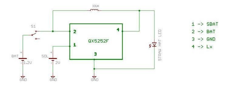 Solar Lamp Circuit Diagram